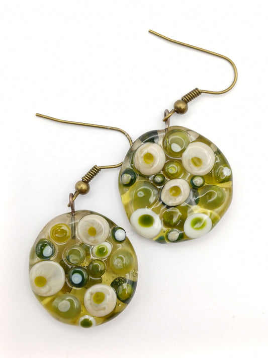 Boucles d'oreilles "pastille"