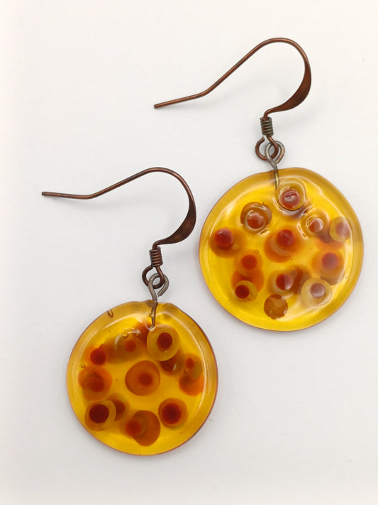 Boucles d'oreilles "pastille"
