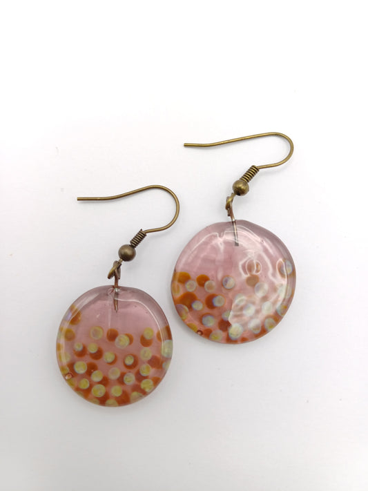 Boucles d'oreilles "pastilles"